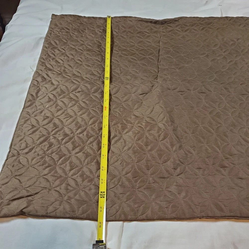 Noble Excellence Silk Blend Euro 2 Pillowcases Zip Brown 26x26‎